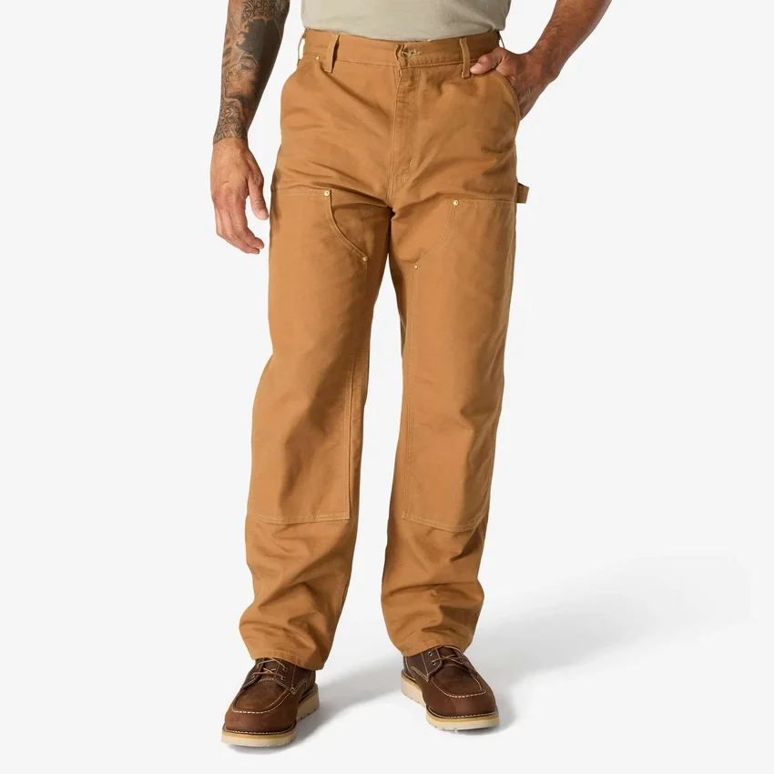 Carhartt B01 Erkekler İçin İkonik Bol Kesim Firm Duck Sert Kumaşlı Double Knee Pant