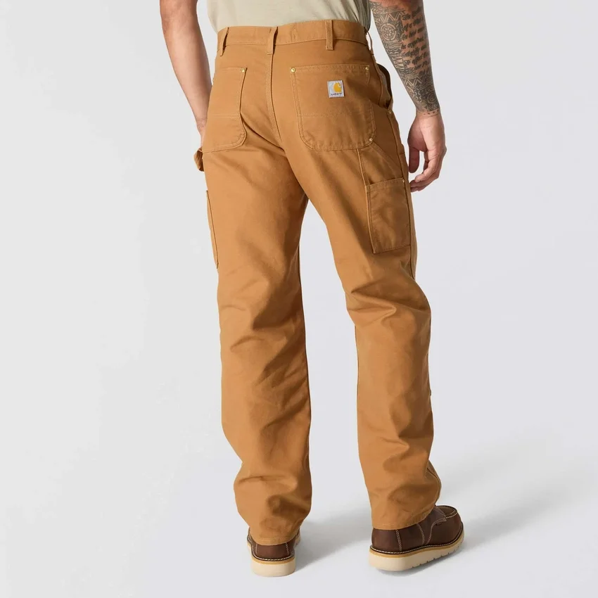 Carhartt B01 Erkekler İçin İkonik Bol Kesim Firm Duck Sert Kumaşlı Double Knee Pant