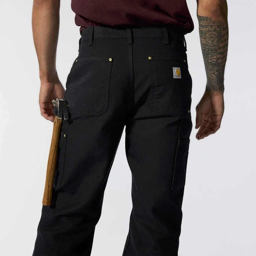 Carhartt B01 Erkekler İçin İkonik Bol Kesim Firm Duck Sert Kumaşlı Double Knee Pant