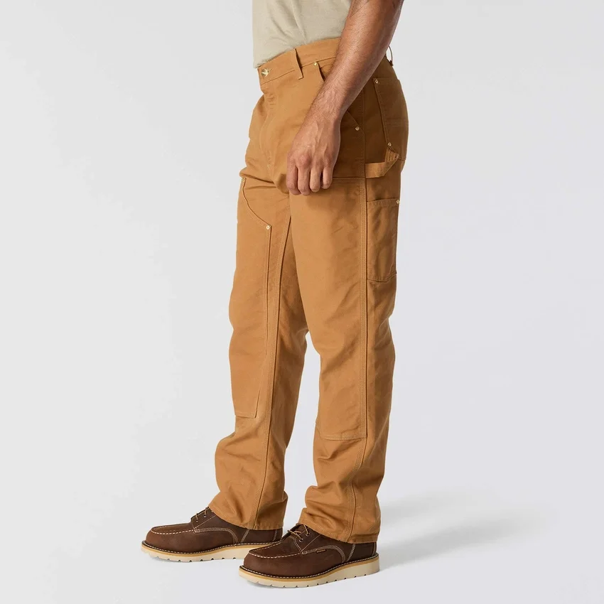 Carhartt B01 Erkekler İçin İkonik Bol Kesim Firm Duck Sert Kumaşlı Double Knee Pant
