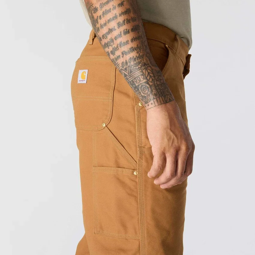 Carhartt B01 Erkekler İçin İkonik Bol Kesim Firm Duck Sert Kumaşlı Double Knee Pant
