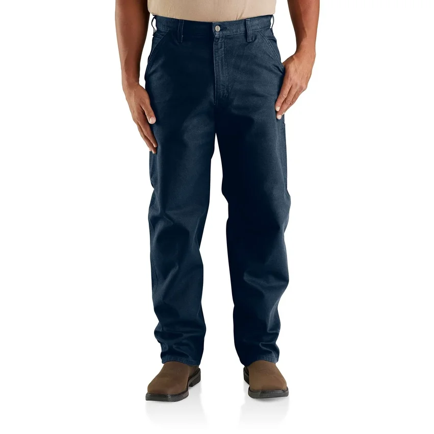 Carhartt B11 Erkek Bol Düz Yıkanmış Kanarya Kumaş İş Pantolonu