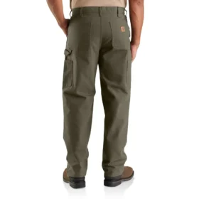 Carhartt B11 Erkek Bol Düz Yıkanmış Kanarya Kumaş İş Pantolonu