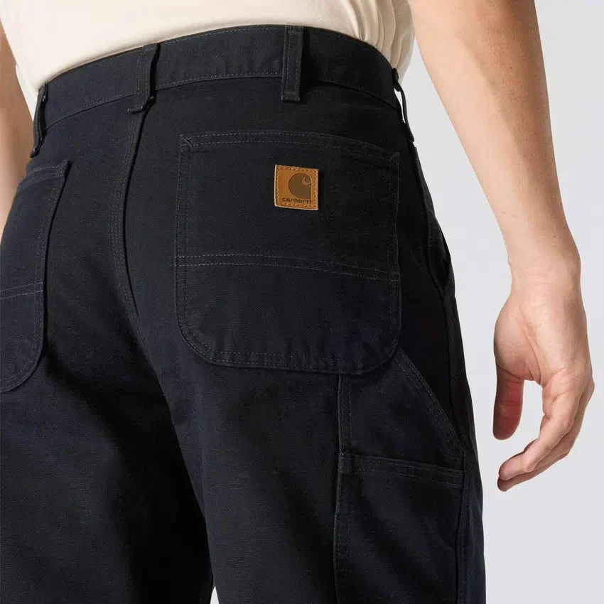 Carhartt B11 Erkek Bol Düz Yıkanmış Kanarya Kumaş İş Pantolonu