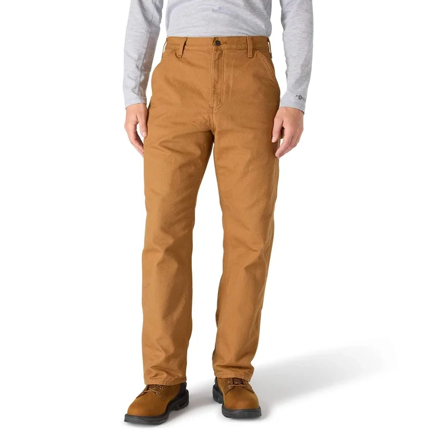 Carhartt B111 Erkek Bol Düz Yıkanmış Kumaş Astarlı İş Pantolonu