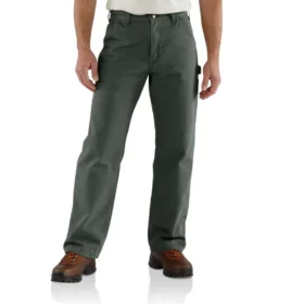 Carhartt B111 Erkek Bol Düz Yıkanmış Kumaş Astarlı İş Pantolonu