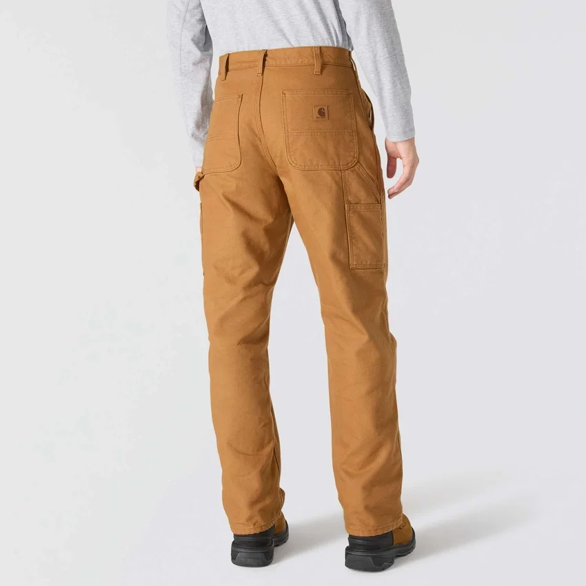 Carhartt B111 Erkek Bol Düz Yıkanmış Kumaş Astarlı İş Pantolonu