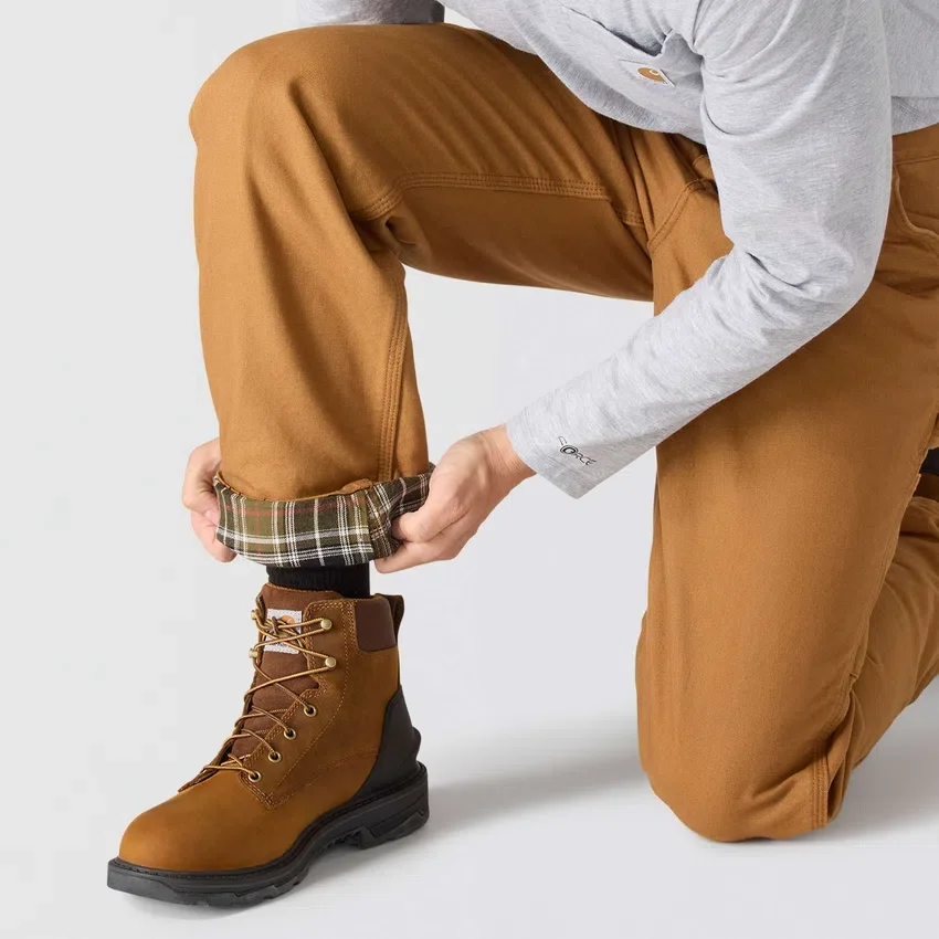 Carhartt B111 Erkek Bol Düz Yıkanmış Kumaş Astarlı İş Pantolonu