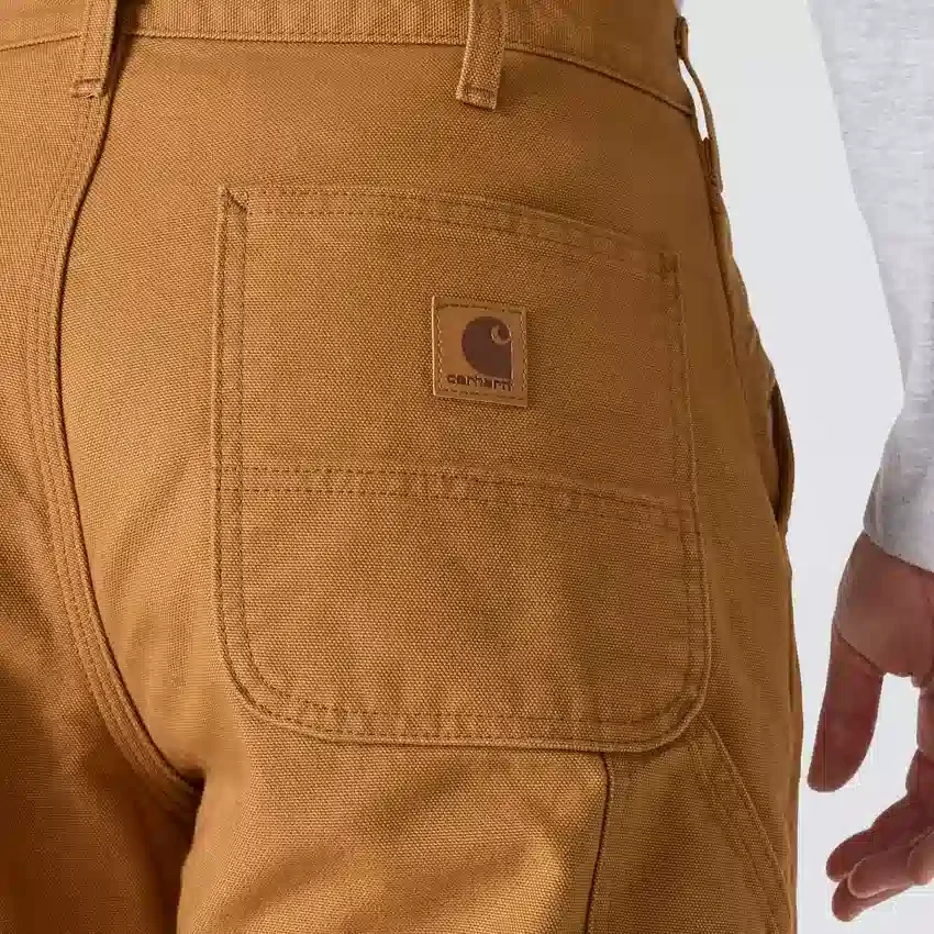 Carhartt B111 Erkek Bol Düz Yıkanmış Kumaş Astarlı İş Pantolonu