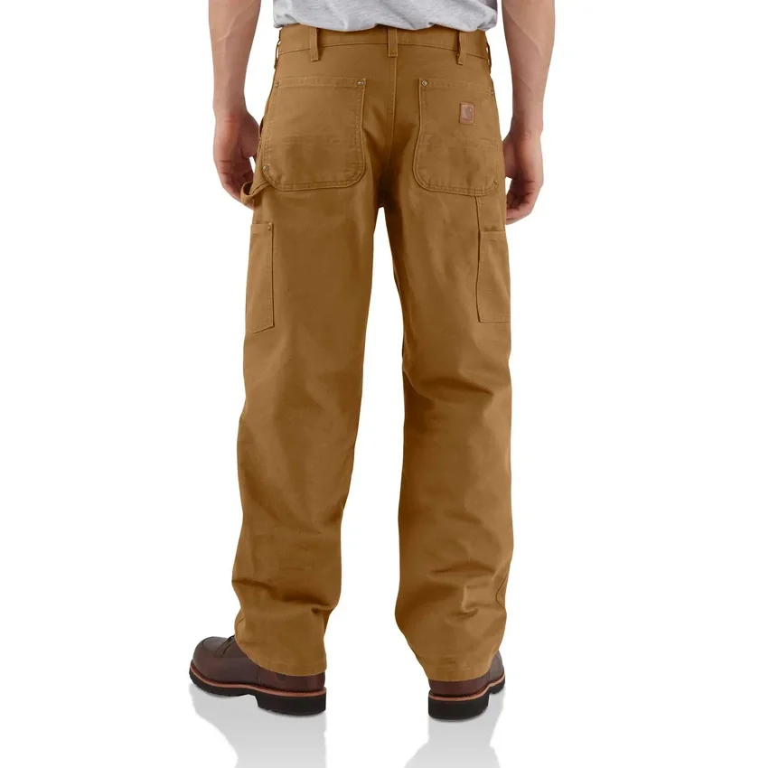 Carhartt B136 Erkek Bol Düz Yıkanmış Kanvas Double Knee Pant