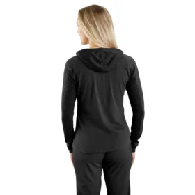 Carhartt Force® Kadın Orta Ağırlıkta Mikro Izgaralı İçlik Kapüşonlu Sweatshirt
