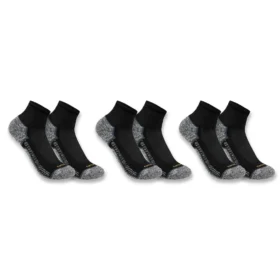 Carhartt Force® Orta Ağırlık Çeyrek Çorap 3'lü Paket
