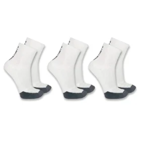 Carhartt Force® Orta Ağırlık Logo Kısa Crew Çoraplar 3'lü Paket