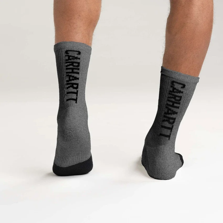 Carhartt Force® Orta Ağırlık Logo Kısa Crew Çoraplar 3'lü Paket