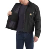 Carhartt J01 Erkekler İçin İkonik Ördek Battaniye Astarlı Detroit Jacket