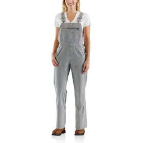 Demiryolu Çizgili Denim Tulum