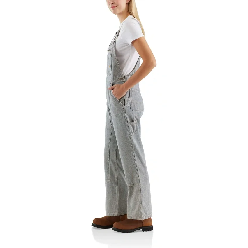 Demiryolu Çizgili Denim Tulum
