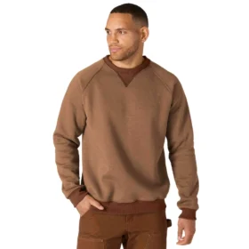 Erkek Crafted Serisi Ağır Fleece Bisiklet Yaka Sweatshirt