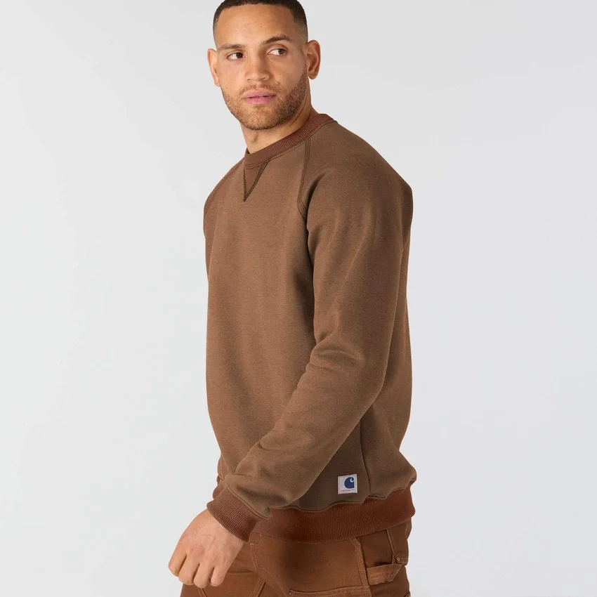 Erkek Crafted Serisi Ağır Fleece Bisiklet Yaka Sweatshirt