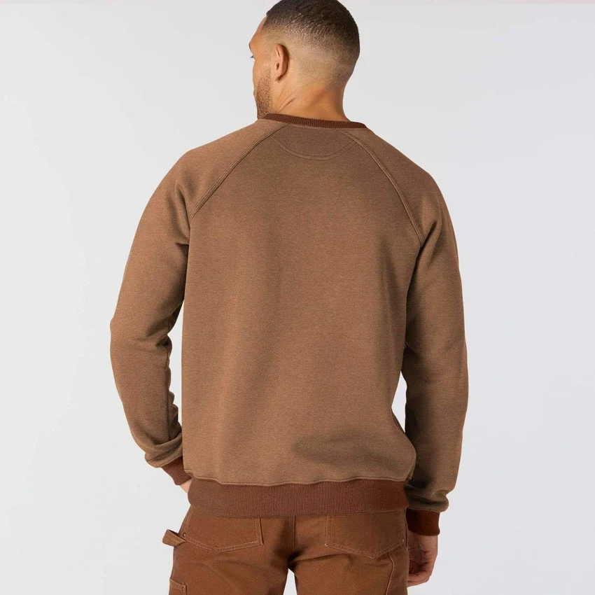 Erkek Crafted Serisi Ağır Fleece Bisiklet Yaka Sweatshirt