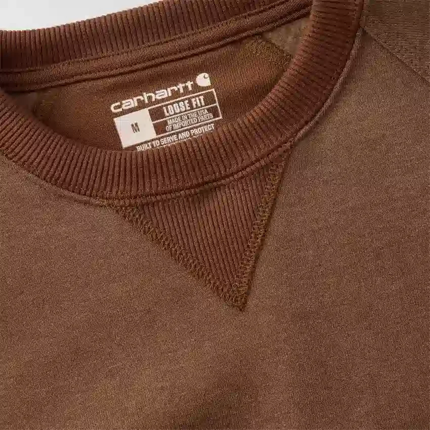 Erkek Crafted Serisi Ağır Fleece Bisiklet Yaka Sweatshirt