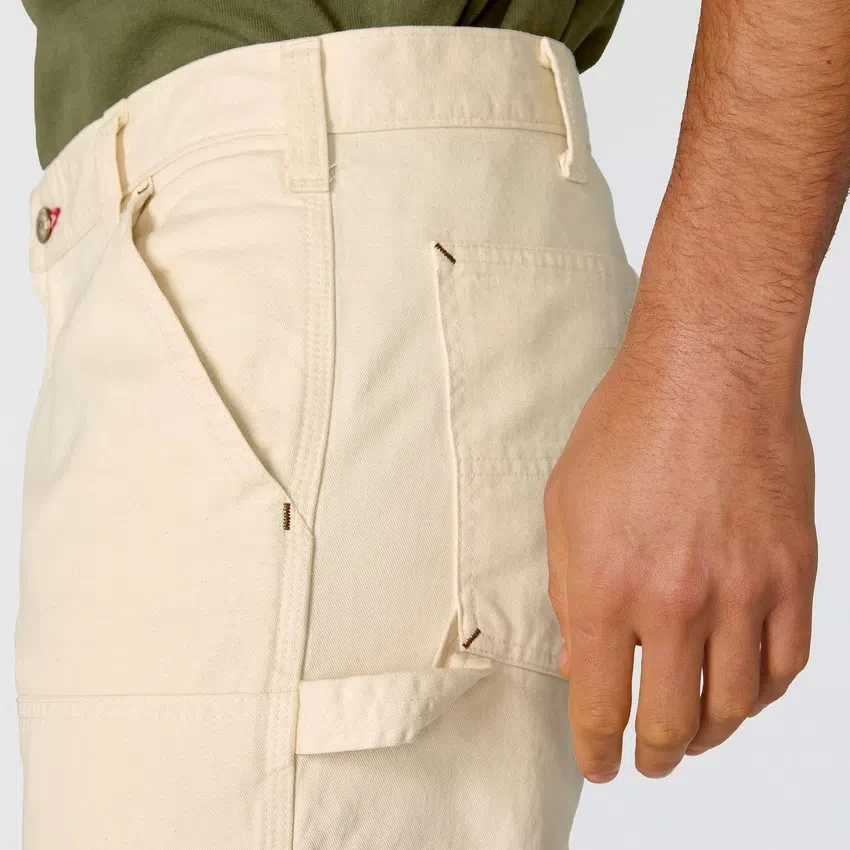 Erkek Crafted Serisi Bol Kesim Düz Paça Drill Boyacı Çift Dizli İş Pantolonu