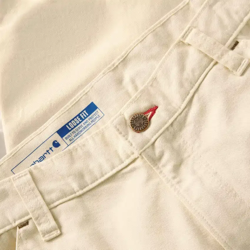 Erkek Crafted Serisi Bol Kesim Düz Paça Drill Boyacı Çift Dizli İş Pantolonu