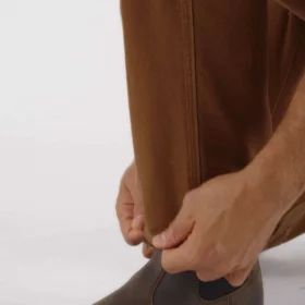 Erkek Crafted Serisi Bol Kesim Düz Paça Duck Double Knee Marangoz Pantolonu