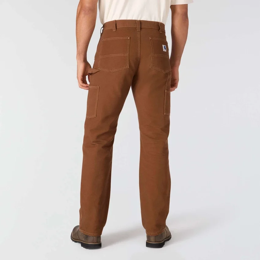 Erkek Crafted Serisi Bol Kesim Düz Paça Duck Double Knee Marangoz Pantolonu