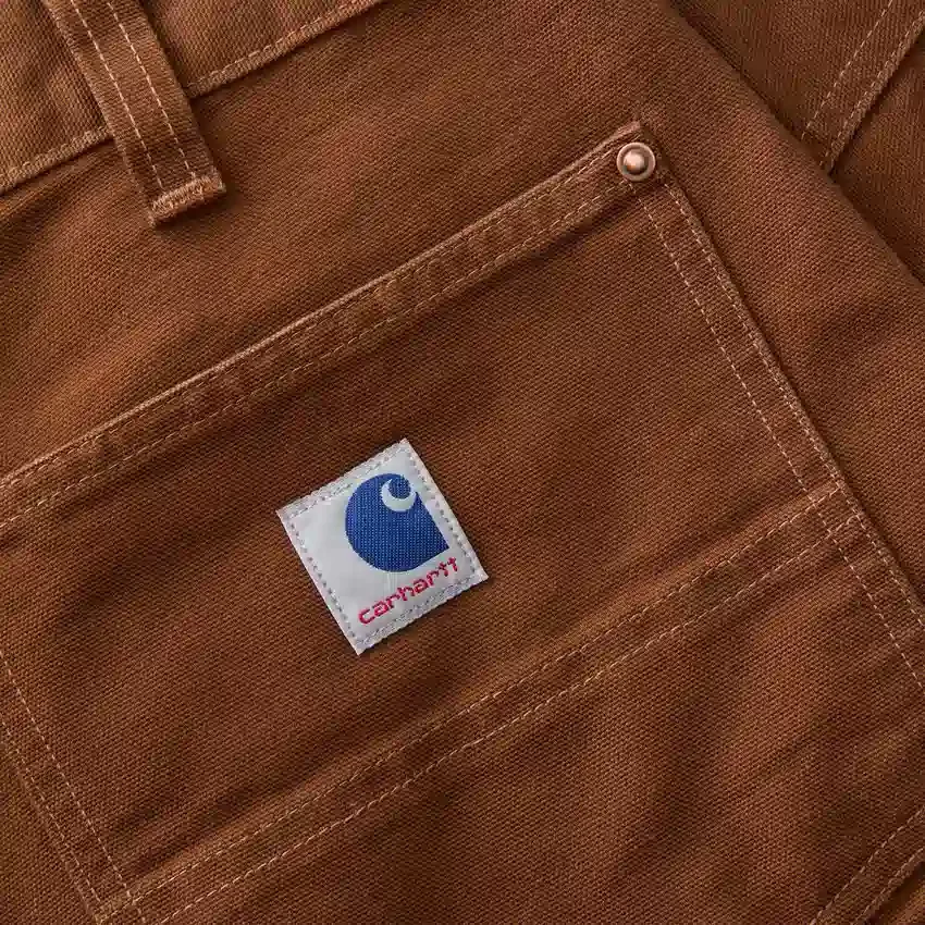 Erkek Crafted Serisi Bol Kesim Düz Paça Duck Double Knee Marangoz Pantolonu