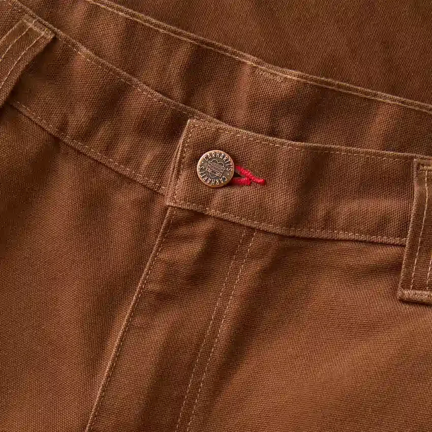 Erkek Crafted Serisi Bol Kesim Düz Paça Duck Double Knee Marangoz Pantolonu