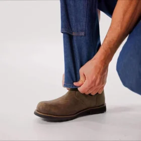 Erkek Crafted Serisi Bol Kesim Düz Paça Çift Dizli İş Kot Pantolonu