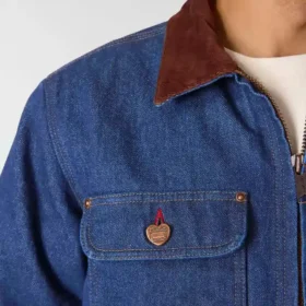 Erkek Crafted Serisi Denim Sherpa Astarlı Chore Coat