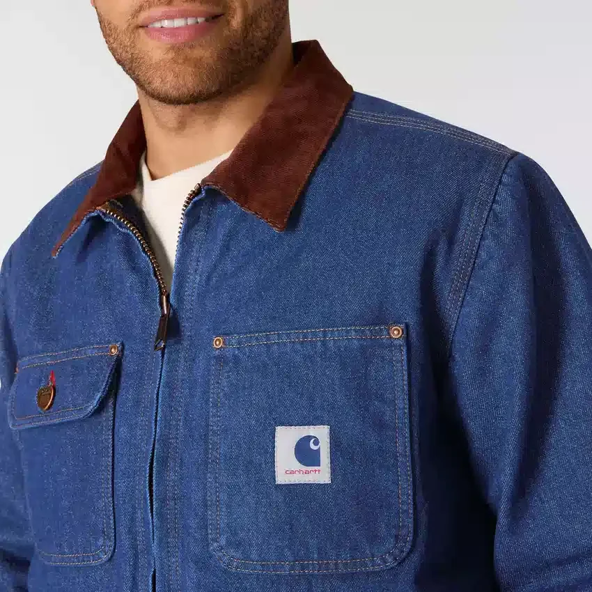 Erkek Crafted Serisi Denim Sherpa Astarlı Chore Coat