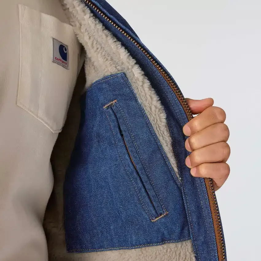 Erkek Crafted Serisi Denim Sherpa Astarlı Chore Coat