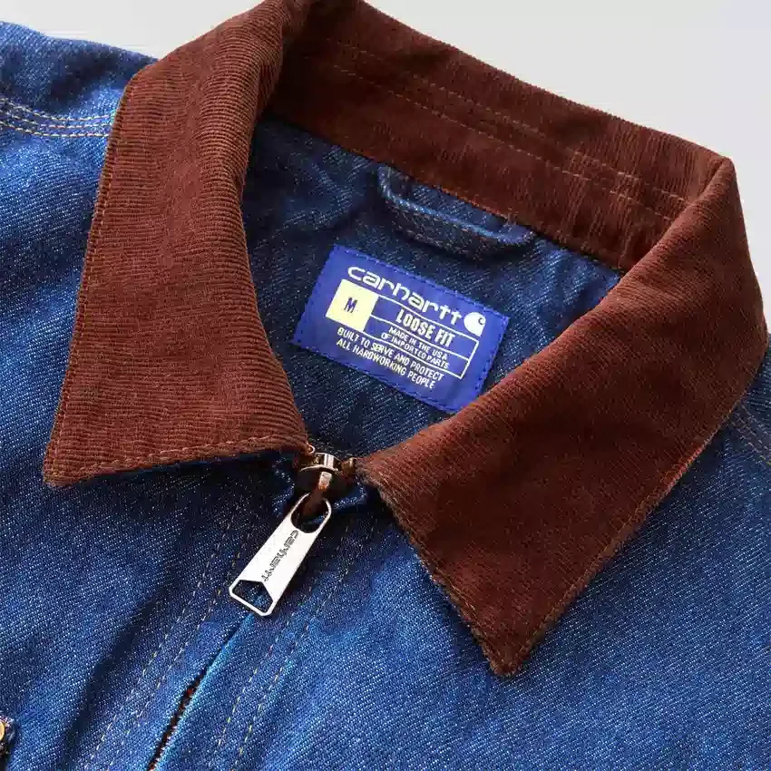 Erkek Crafted Serisi Denim Sherpa Astarlı Chore Coat