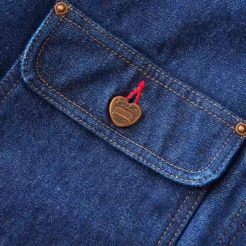 Erkek Crafted Serisi Denim Sherpa Astarlı Chore Coat