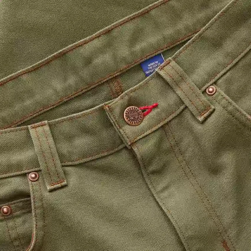 Erkek Crafted Serisi Rahat Kesim Düz Paça Ördek Rengi İş Pantolonu