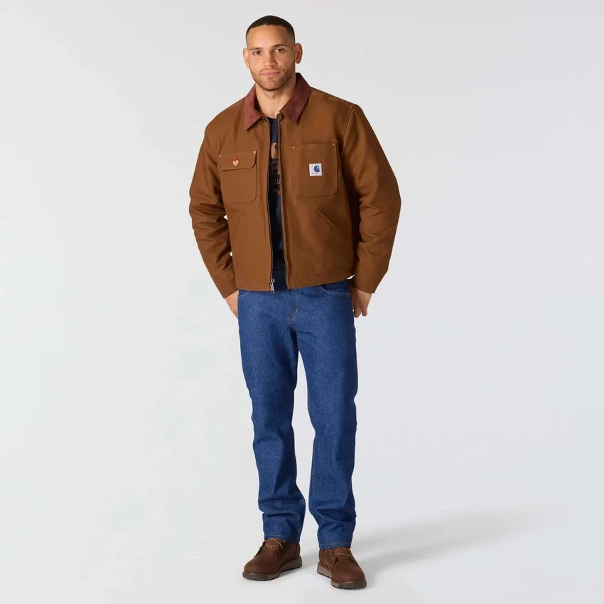Erkek Crafted Serisi Ördek Kumaşlı Sherpa Astarlı Chore Coat