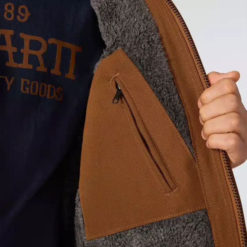 Erkek Crafted Serisi Ördek Kumaşlı Sherpa Astarlı Chore Coat