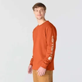 Erkek Dearborn Bol Kesim Ağır Dokuma Uzun Kolluklu Logo Gömlek