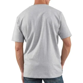 Erkek Dearborn Bol Kesim Ağır Henley Cepli Tişört