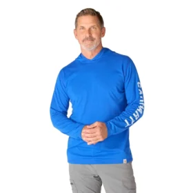 Erkek Force Gevşek Kesim Nem Emici Logolu Kapüşonlu Sweatshirt