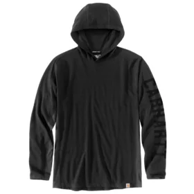 Erkek Force Gevşek Kesim Nem Emici Logolu Kapüşonlu Sweatshirt