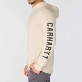 Erkek Force Gevşek Kesim Nem Emici Logolu Kapüşonlu Sweatshirt