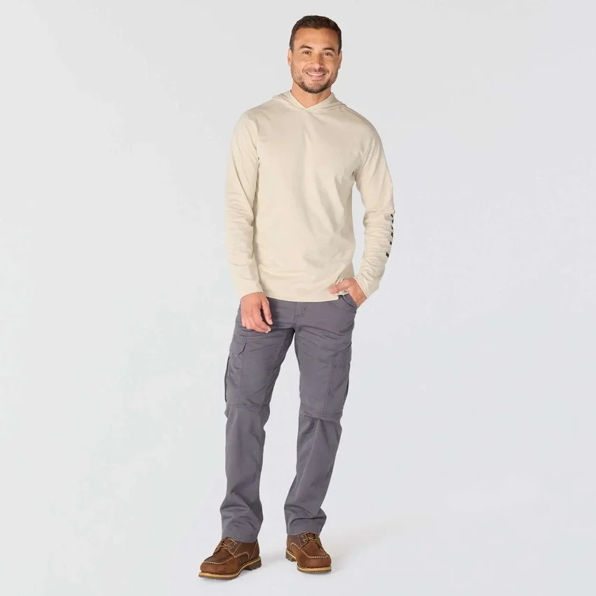 Erkek Force Gevşek Kesim Nem Emici Logolu Kapüşonlu Sweatshirt