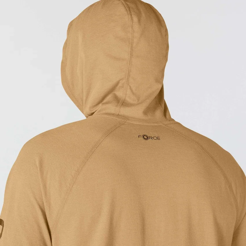 Erkek Force Gevşek Kesim Nem Emici Logolu Kapüşonlu Sweatshirt