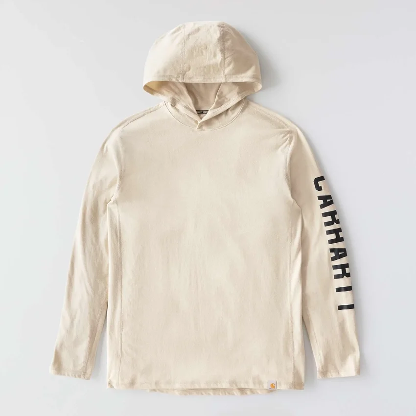 Erkek Force Gevşek Kesim Nem Emici Logolu Kapüşonlu Sweatshirt
