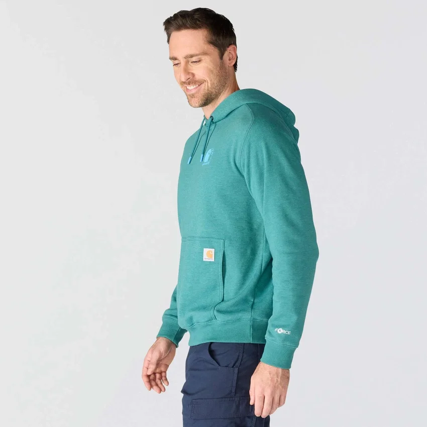 Erkek Force Nem Emici Logolu Kapüşonlu Sweatshirt