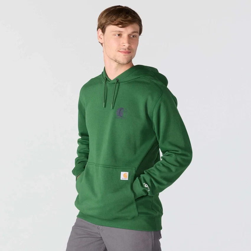 Erkek Force Nem Emici Logolu Kapüşonlu Sweatshirt